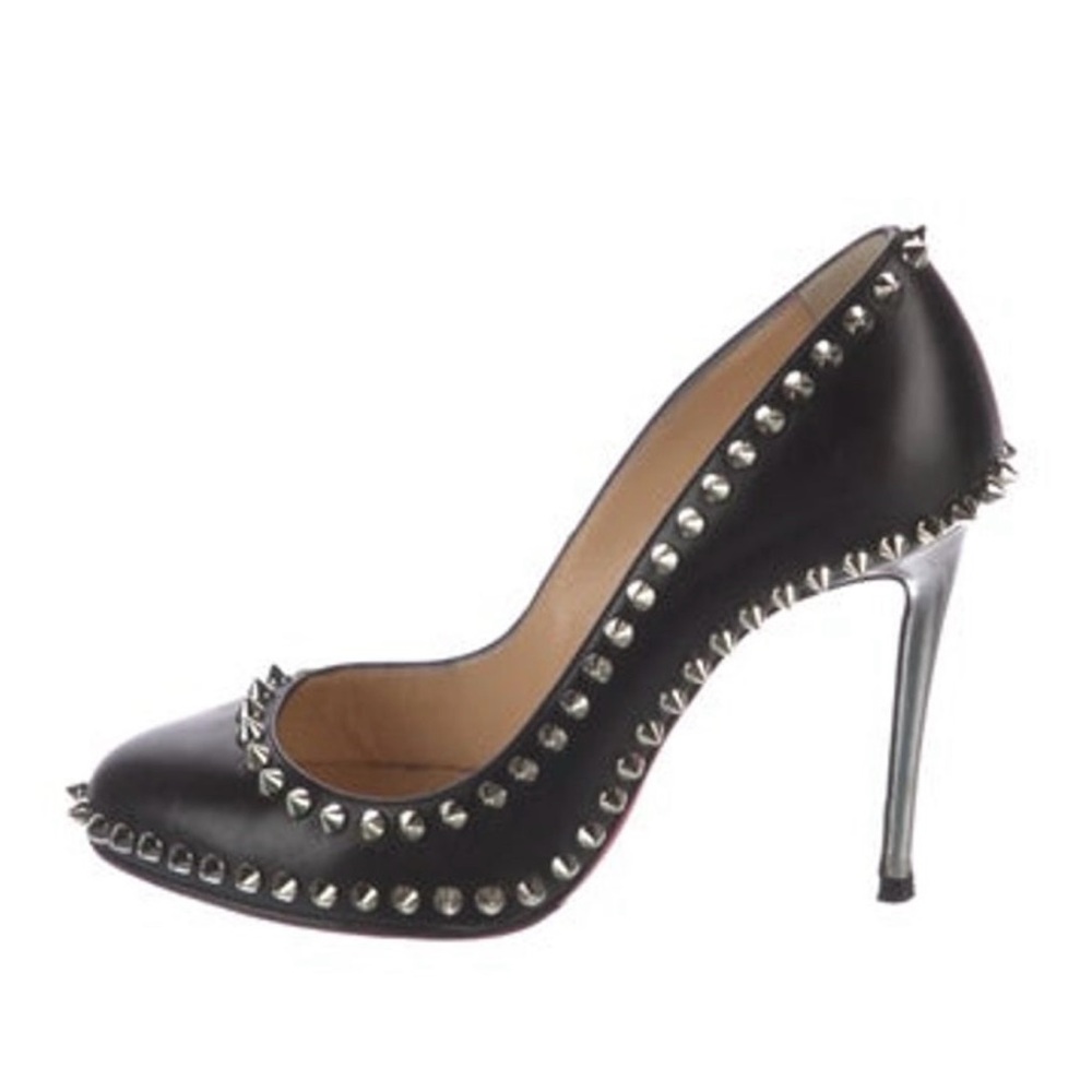 Christian Louboutin Spike Accents Leather Pumps